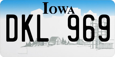 IA license plate DKL969
