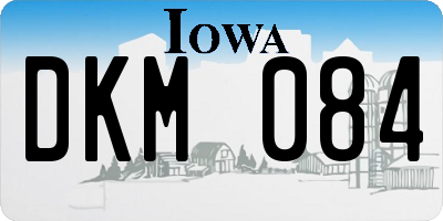 IA license plate DKM084
