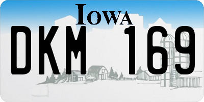 IA license plate DKM169