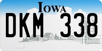IA license plate DKM338