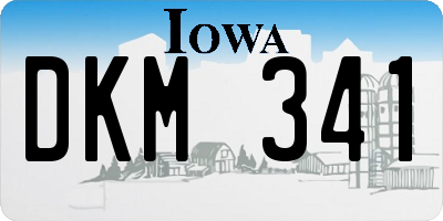 IA license plate DKM341
