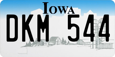 IA license plate DKM544