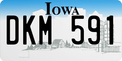 IA license plate DKM591