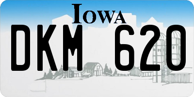 IA license plate DKM620