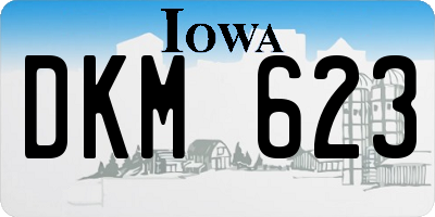 IA license plate DKM623