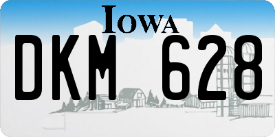 IA license plate DKM628