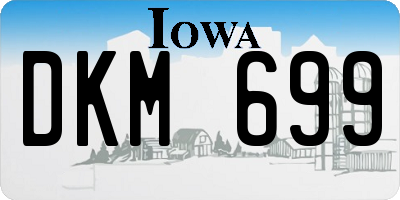IA license plate DKM699