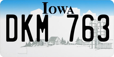IA license plate DKM763