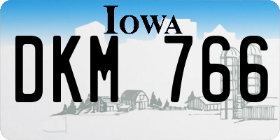 IA license plate DKM766