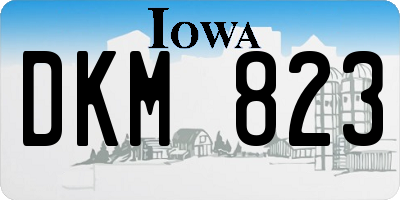 IA license plate DKM823
