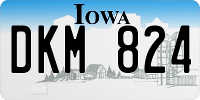 IA license plate DKM824