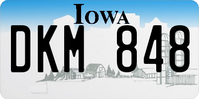 IA license plate DKM848