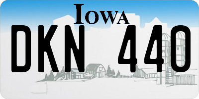IA license plate DKN440