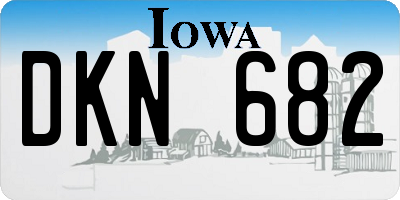 IA license plate DKN682