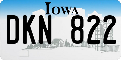 IA license plate DKN822