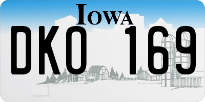 IA license plate DKO169