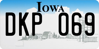 IA license plate DKP069