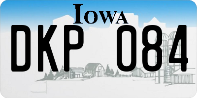 IA license plate DKP084