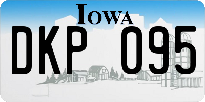 IA license plate DKP095