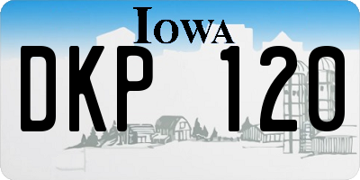 IA license plate DKP120