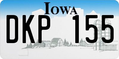 IA license plate DKP155