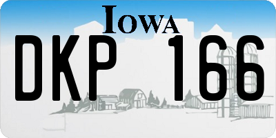IA license plate DKP166
