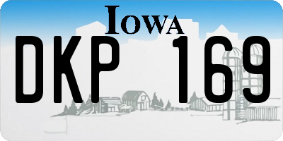 IA license plate DKP169