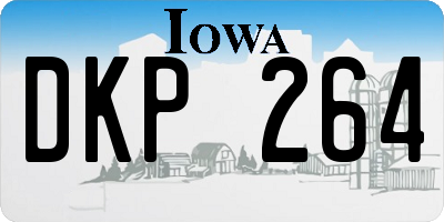 IA license plate DKP264