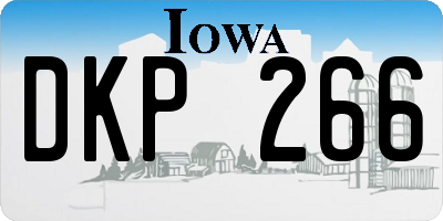 IA license plate DKP266