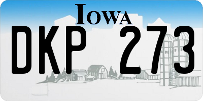IA license plate DKP273