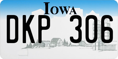 IA license plate DKP306