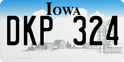 IA license plate DKP324