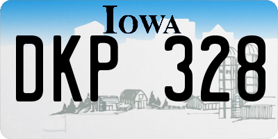 IA license plate DKP328