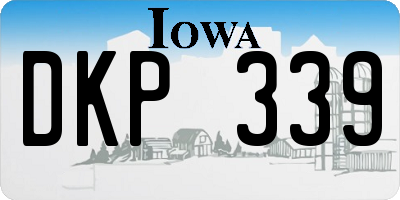 IA license plate DKP339