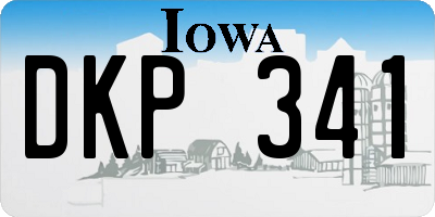 IA license plate DKP341
