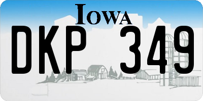 IA license plate DKP349