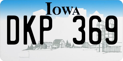IA license plate DKP369