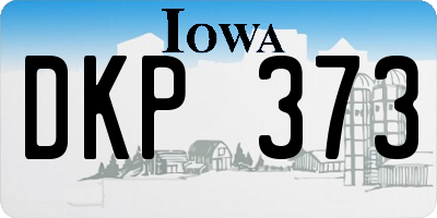 IA license plate DKP373