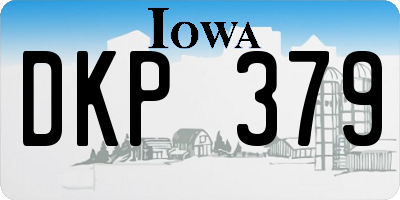 IA license plate DKP379