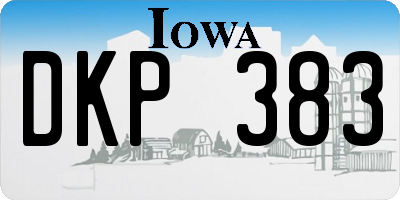 IA license plate DKP383