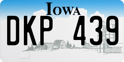 IA license plate DKP439