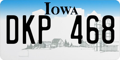 IA license plate DKP468