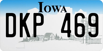 IA license plate DKP469