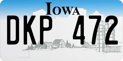 IA license plate DKP472
