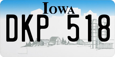 IA license plate DKP518