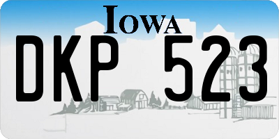 IA license plate DKP523