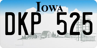 IA license plate DKP525
