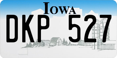 IA license plate DKP527