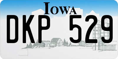 IA license plate DKP529