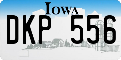 IA license plate DKP556